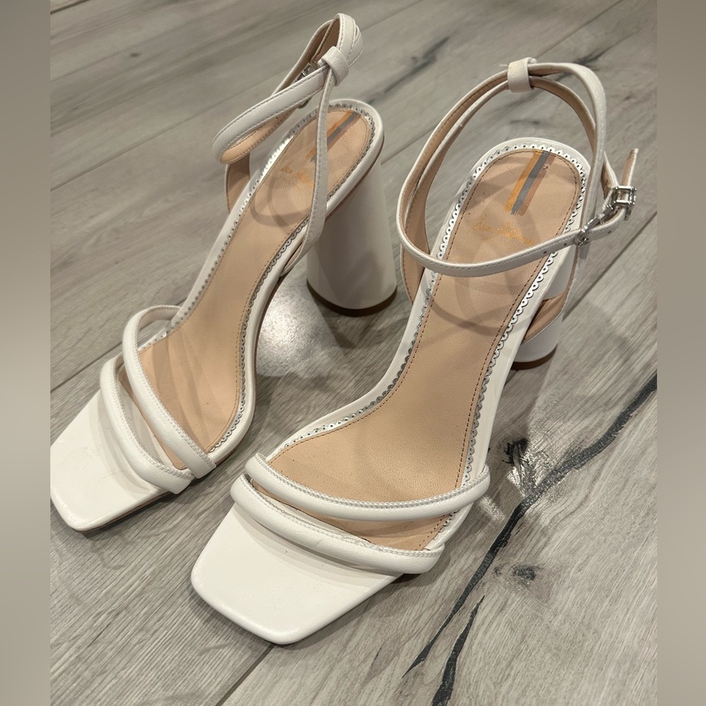 SAM EDELMAN white heels
